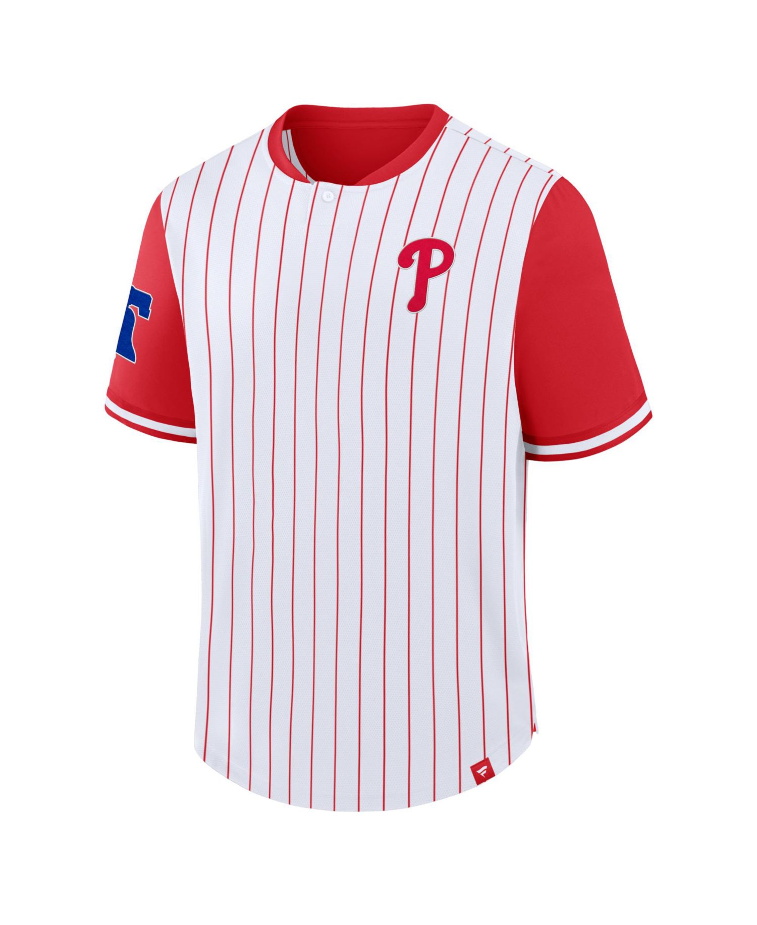 Men's White/Red Philadelphia Phillies Pinstripe Walk Off Shirt