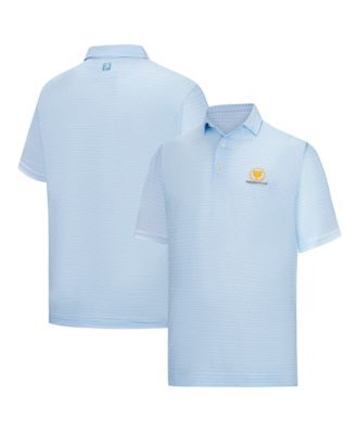 Men's Light Blue 2026 President's Cup ProDry Clubhouse Print Lisle Polo Shirt
