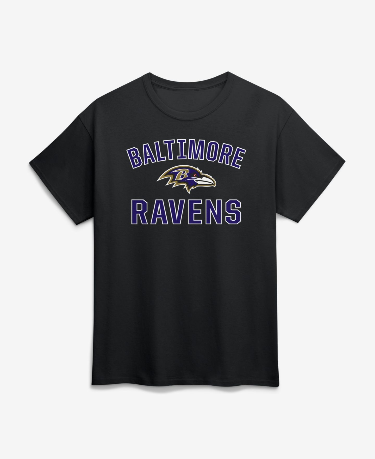 Мужская футболка Logo Athletic Black Baltimore Ravens Cotton Victory Arch — фото 1