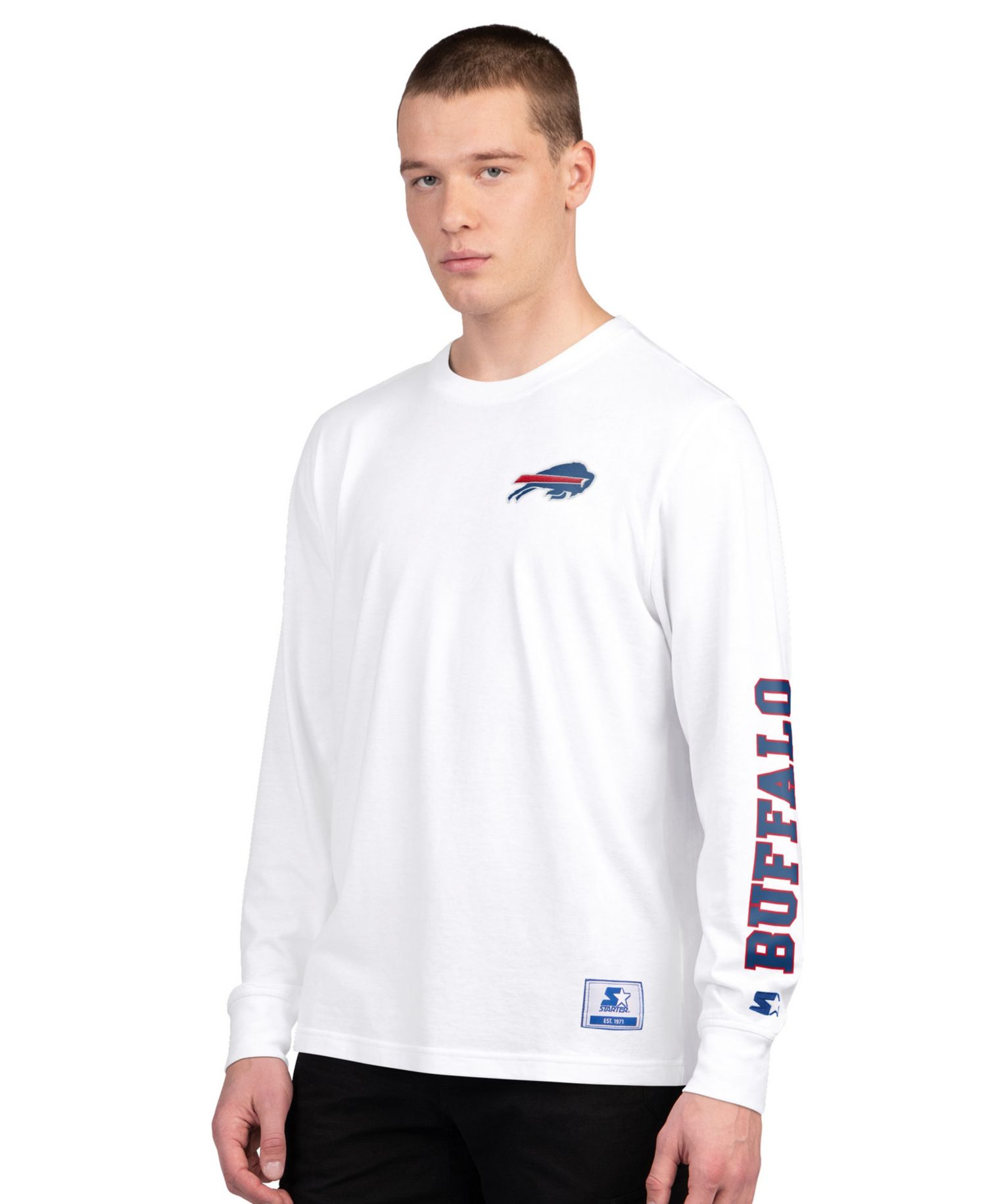 Men's Royal/White Buffalo Bills Short Sleeve Long Sleeve T-Shirt