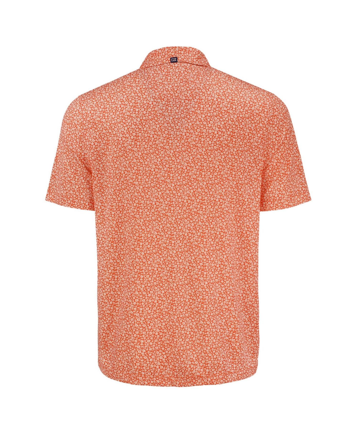 Men's Orange Cincinnati Bengals Pike Eco Flora Print Polo Shirt