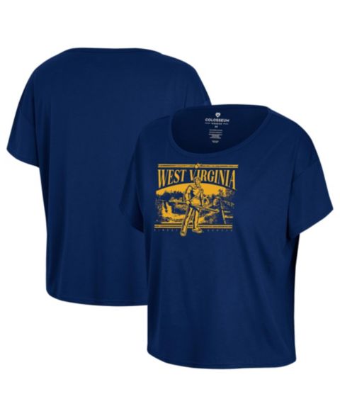 Женская футболка Colosseum Navy West Virginia Mountaineers 2024 Fan