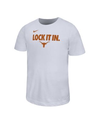 Big Boys and Girls White Texas Longhorns 2026 On-Court Bench Legend Dri-FIT T-Shirt