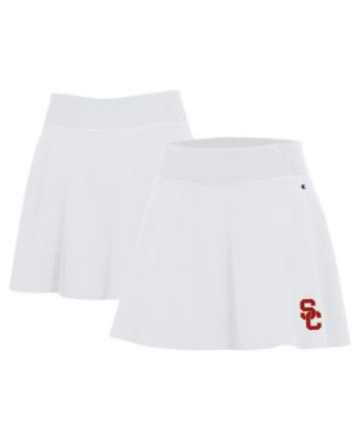 Women's White USC Trojans Fan Skort