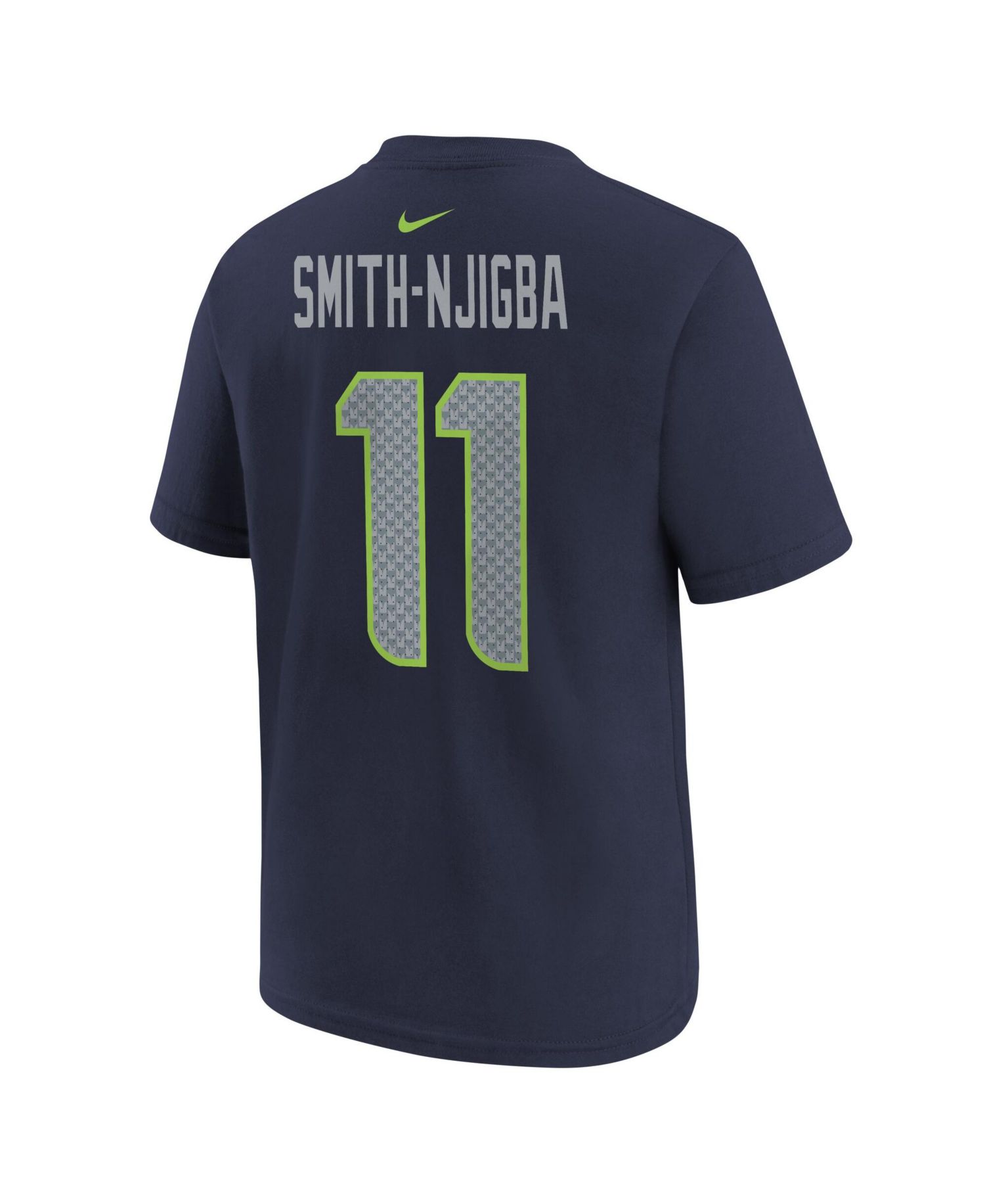 Big Boys and Girls Jaxon Smith-Njigba College Navy Seattle Seahawks Player Name & Number T-Shirt
