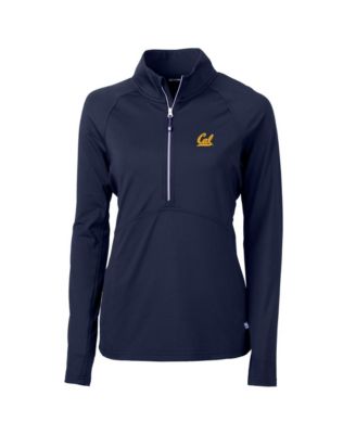 Women's Navy Cal Bears Adapt Eco Knit Half-Zip Pullover Jacket