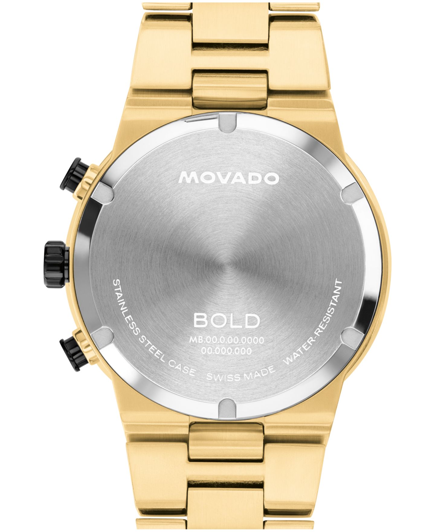 Мужские часы Movado Bold Fusion, швейцарский кварцевый хронограф, Light Gold, 44.50 мм — фото 3