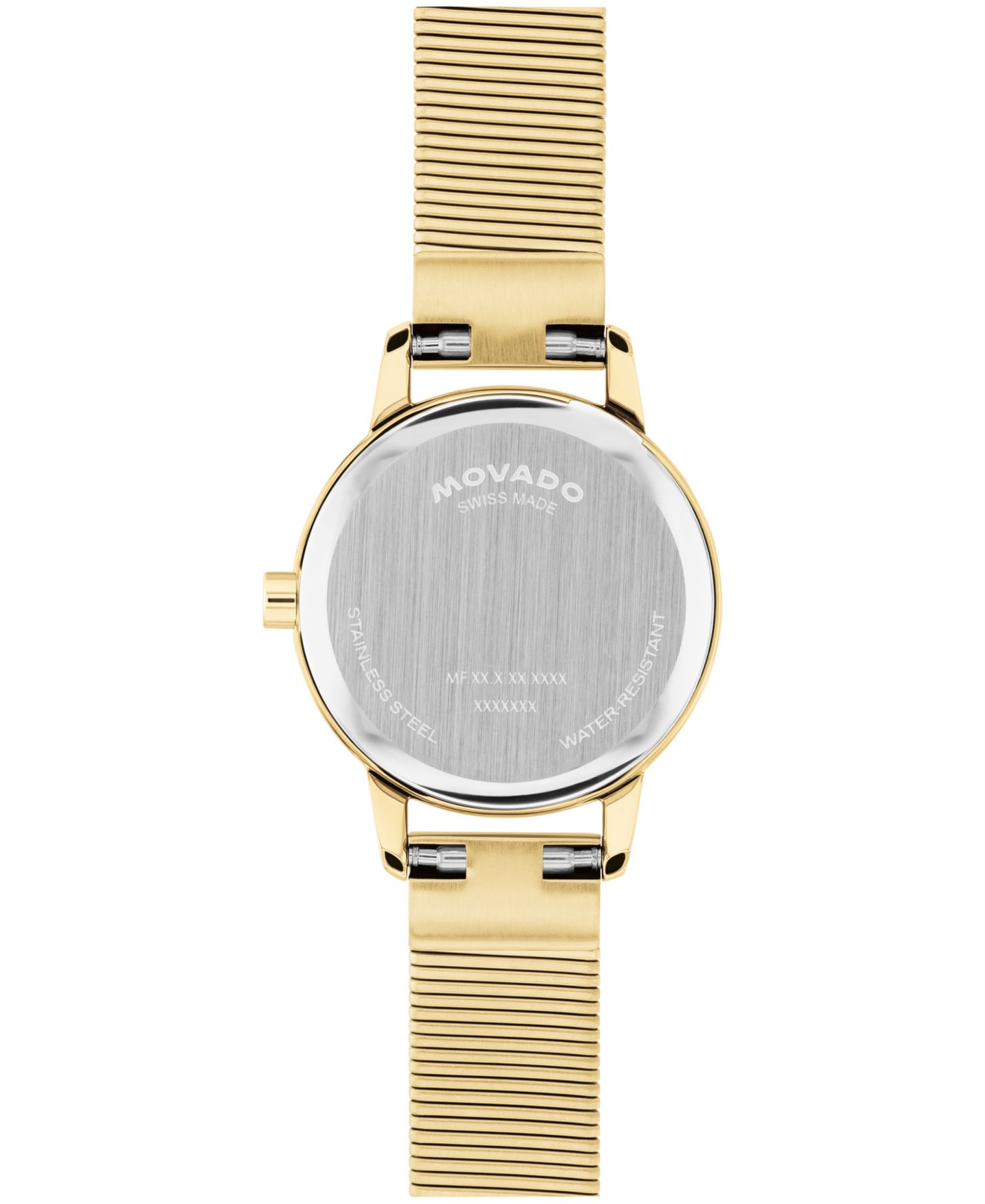 Женские часы Movado Baby Face Swiss Quartz Ionic Plated Light Yellow Gold Steel Watch 22.50mm — фото 3