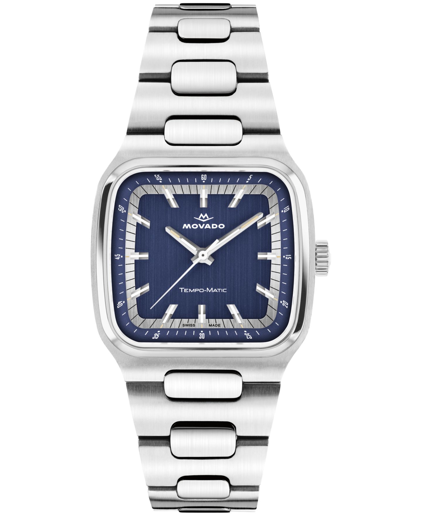 Мужские часы Movado Tempo-Matic Swiss Automatic Stainless Steel Watch 37mm — фото 1