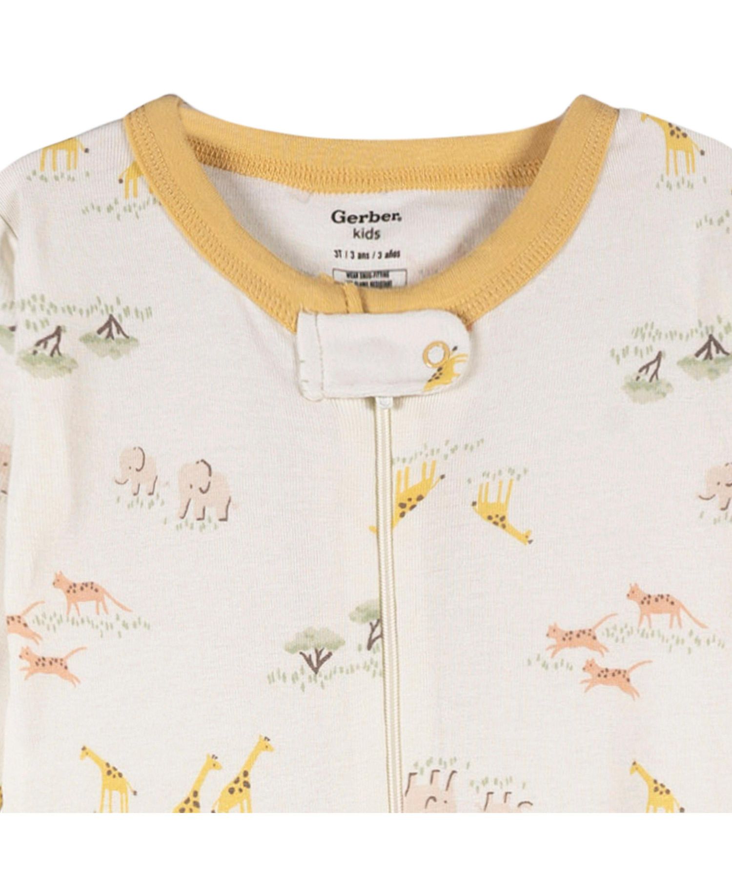 Baby Boys Snug Fit Footed Pajamas, 2-Pack, Safari