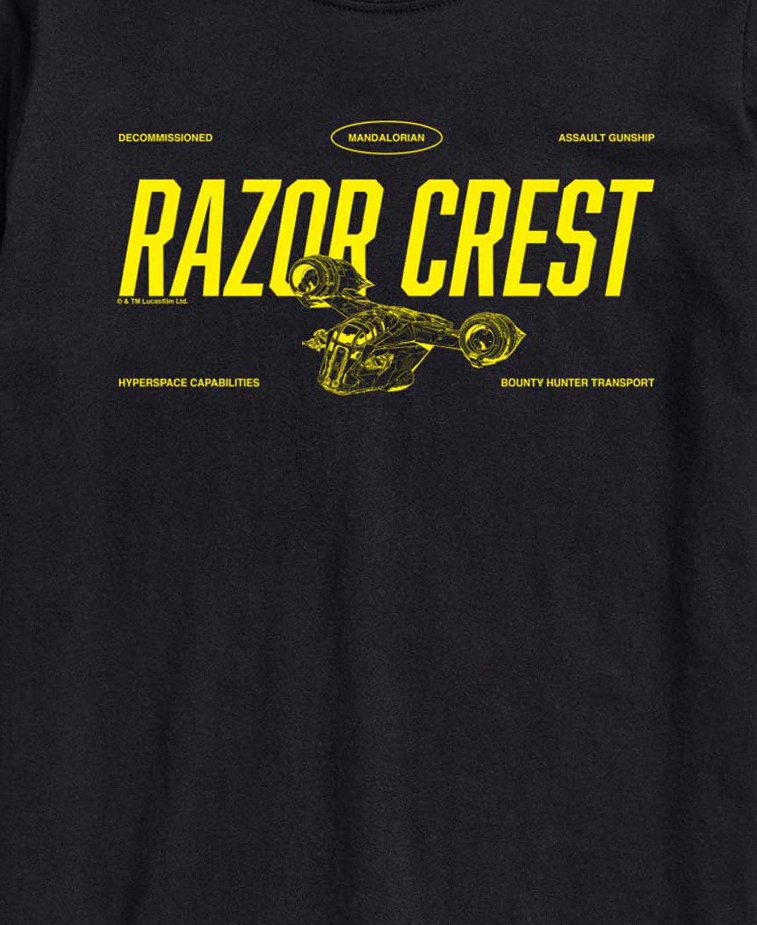 Men's The Mandalorian & Grogu Razor Crest Graphic T-Shirt