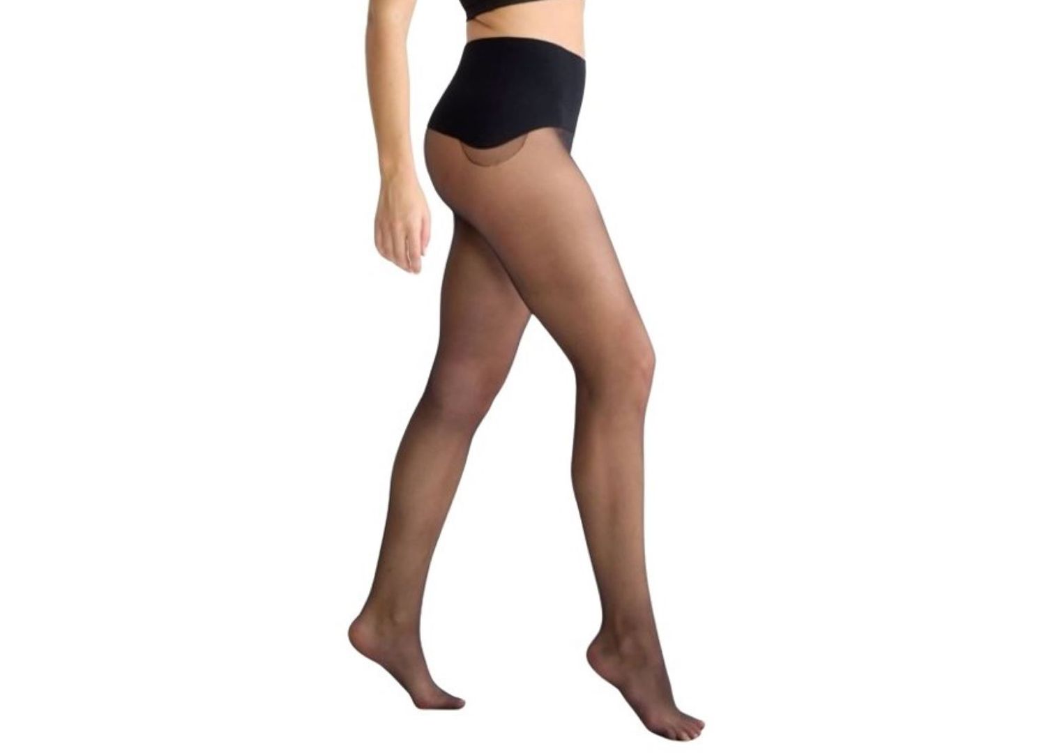 ALLSTAR PRODUCTS GROUP Women's Glide Seamless Sheer Toe Tights
