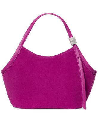 Deco Suede Small Tulip Tote Handbag