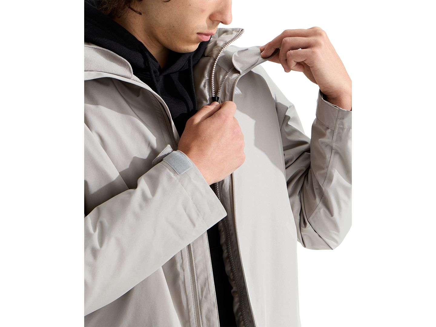 Мужская куртка The North Face Carto Mono Triclimate Hooded, цвет: Чёрный — фото 10