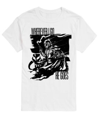 Men's The Mandalorian & Grogu Wherever I Go Graphic T-Shirt