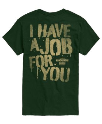 Men's The Mandalorian & Grogu Have Job For You Graphic T-Shirt