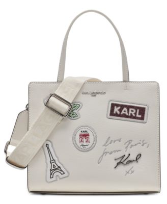 Maybelle Logo Print Small Satchel Handbag