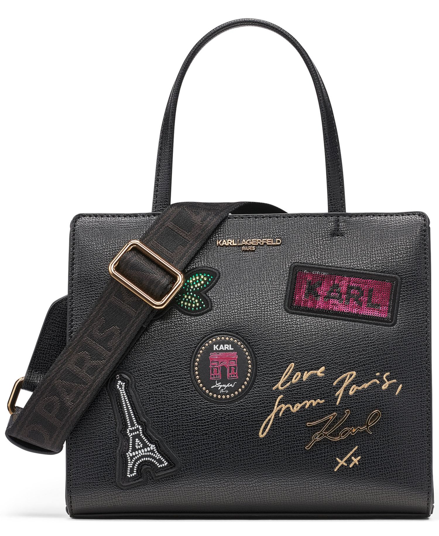 Maybelle Logo Print Small Satchel Handbag