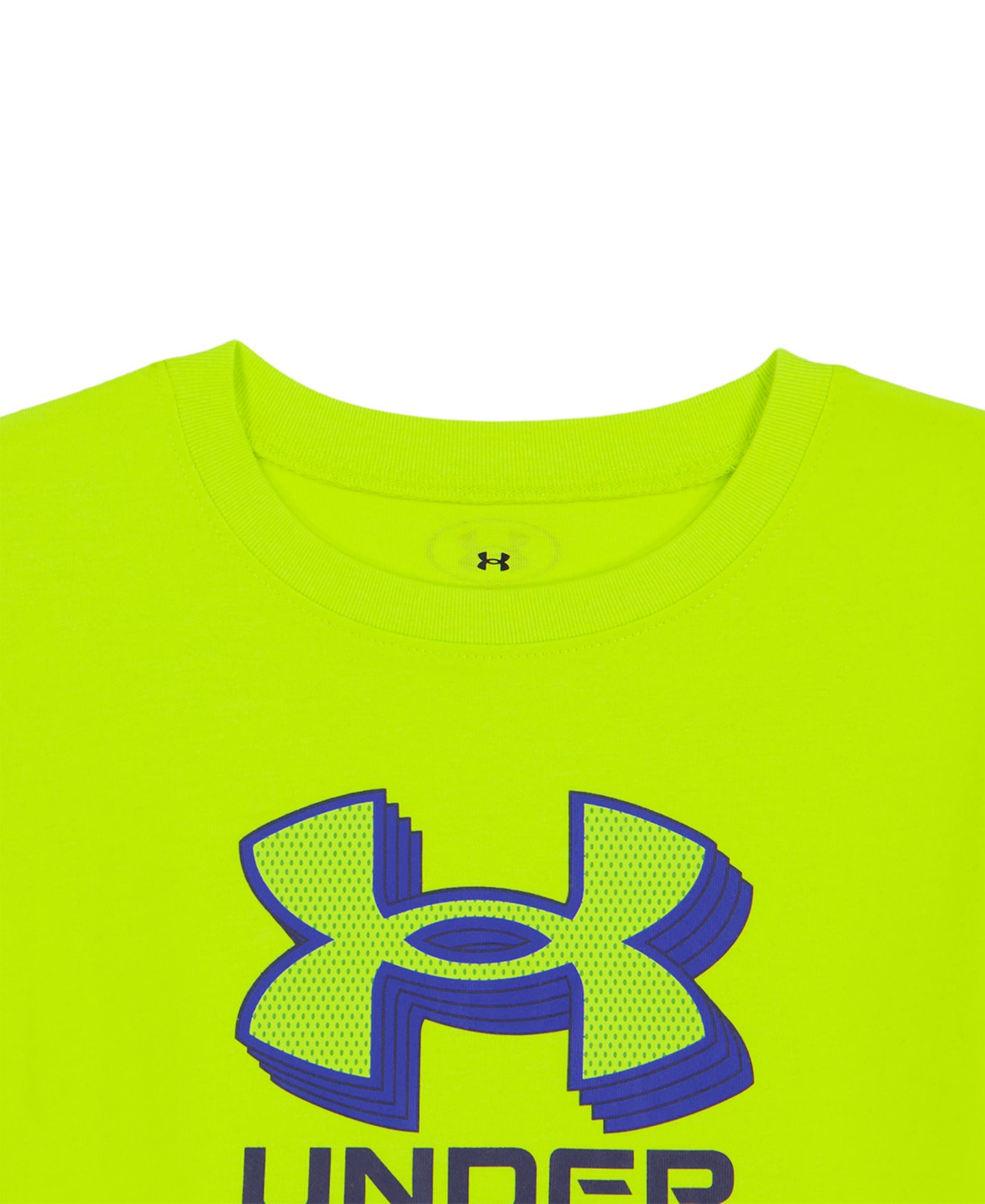 Детский комплект Under Armour: худи, футболка и брюки, 2-7 лет, 3 предмета, цвет: Королевский синий / Зелёный — фото 3
