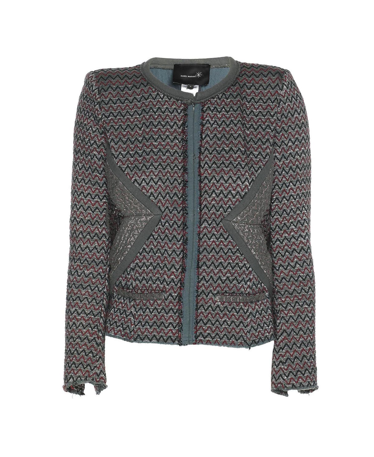 Pre-Owned Isabel Marant Women's Patterned Lurex Knit Jacket view 1 — MAYCSS fashion products
