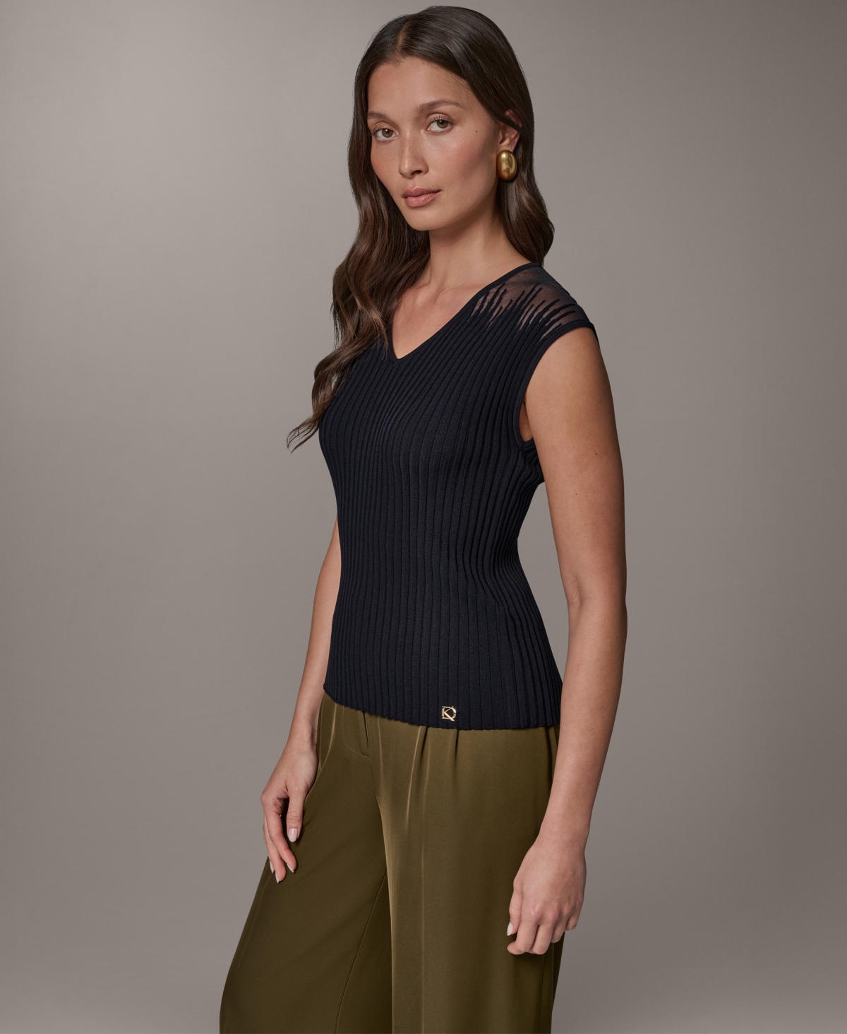 Donna Karan New York Women's V-Neck Top