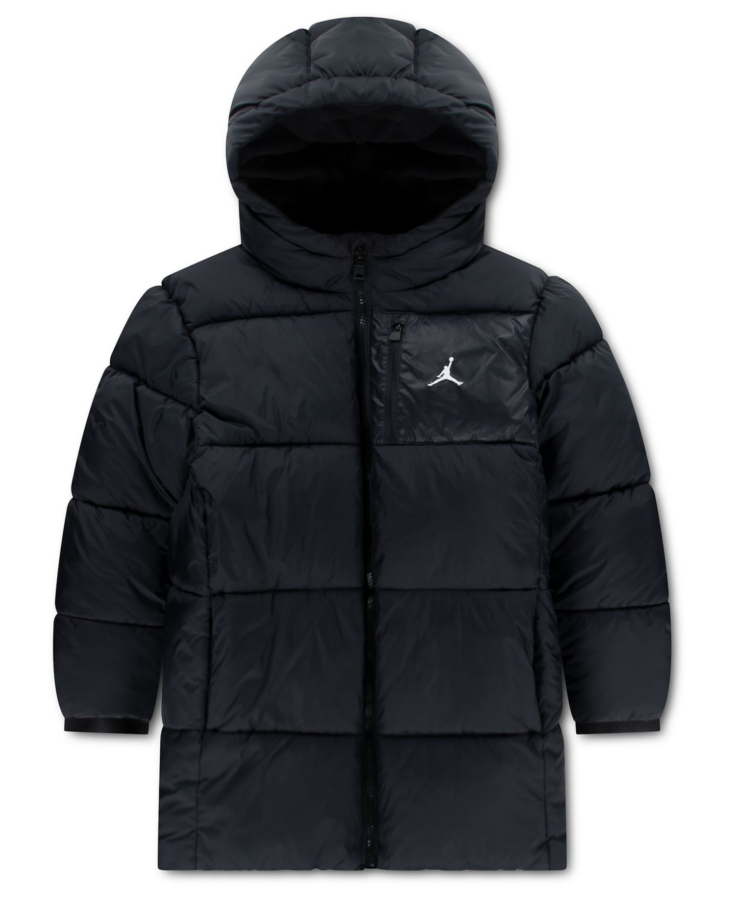 Boys' and Girls' 8-20 Mid-Length Long-Sleeve Puffer Jacket
