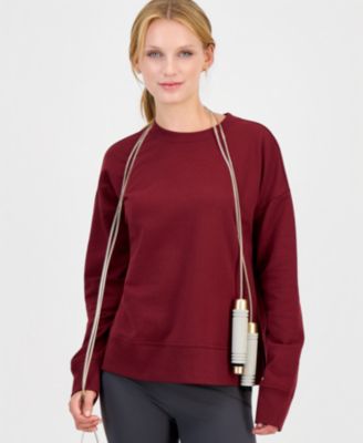 Women's Crewneck Vented-Hem Sweatshirt