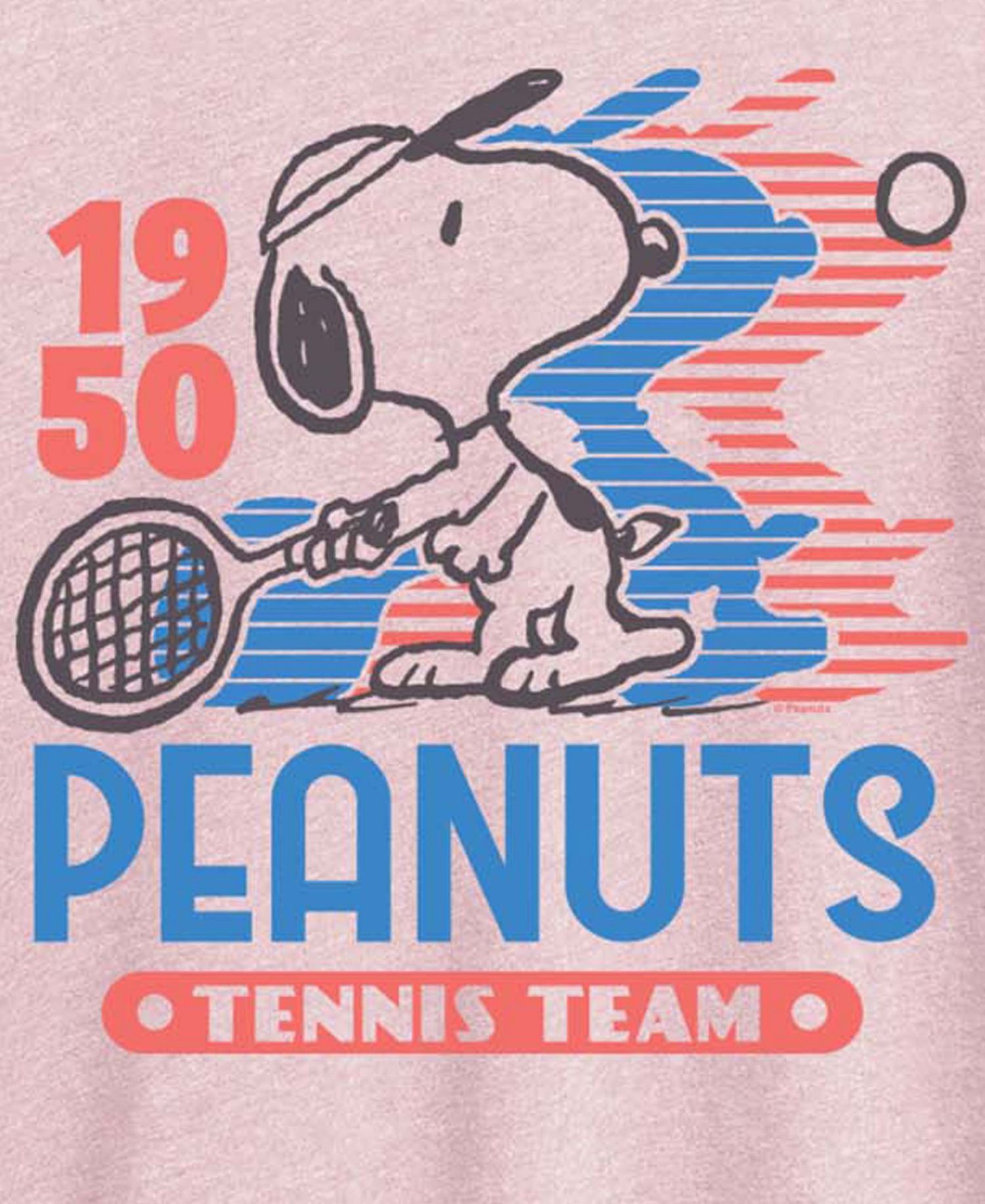 Plus Size Peanuts Snoopy Tennis Team Graphic T-Shirt