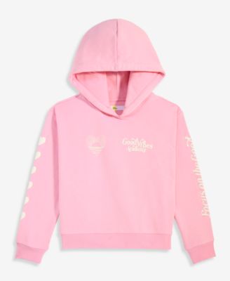 Girls' 4-16 Good Vibes Long-Sleeve Hoodie
