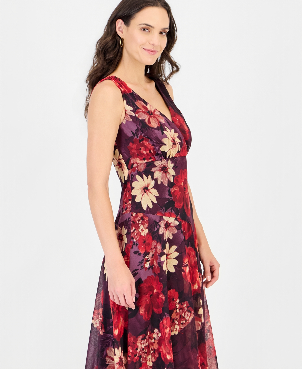 Connected Women's Floral Asymmetrical Dress
