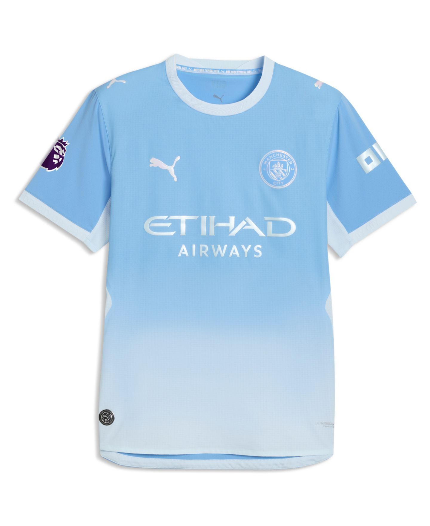 Мужской топ PUMA Erling Haaland Light Blue Manchester City 2026/27 Home On-Field Authentic Jersey — фото 2