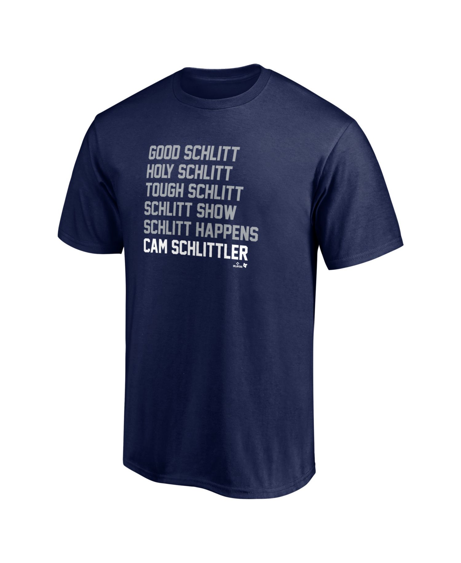 Men's and Women's Cam Schlittler Navy Schlitt List T-Shirt