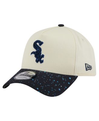 Men's Cream Chicago White Sox Speckle A-Frame 9FORTY Adjustable Hat