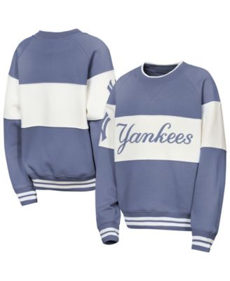 Big Boys and Girls Blue New York Yankees Ultimate Pastels on Base Sweatshirt