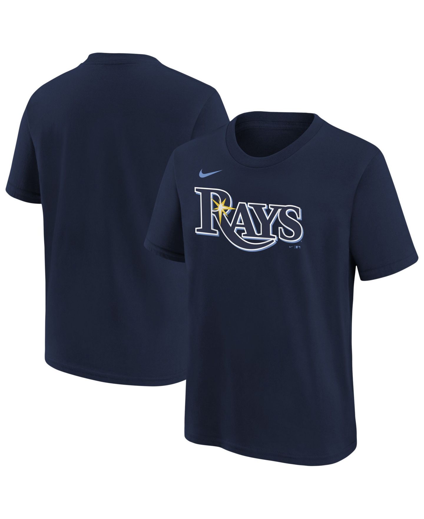 Детская футболка Nike Navy Tampa Bay Rays Wordmark — фото 1