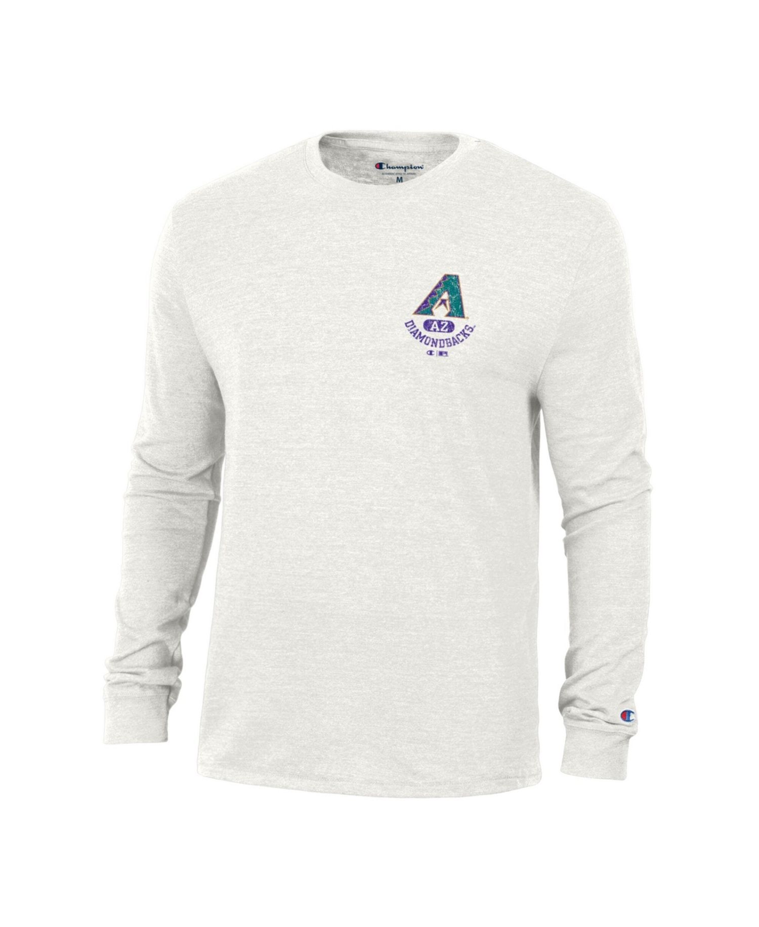 Men's White Arizona Diamondbacks Cooperstown Winning Tradition Tri-Blend Long Sleeve T-Shirt