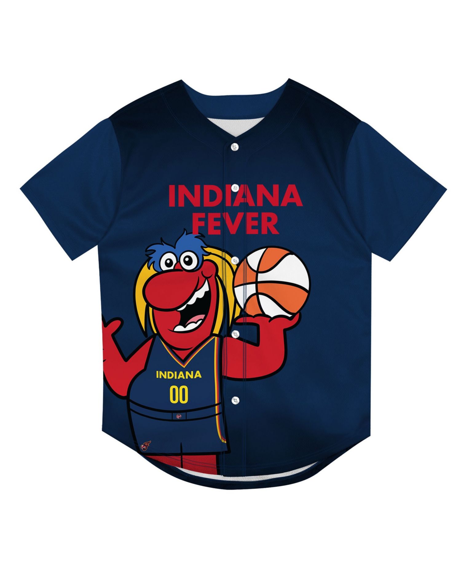 Big Boys and Girls Navy Indiana Fever Mascot Friend Mesh Fashion Jersey