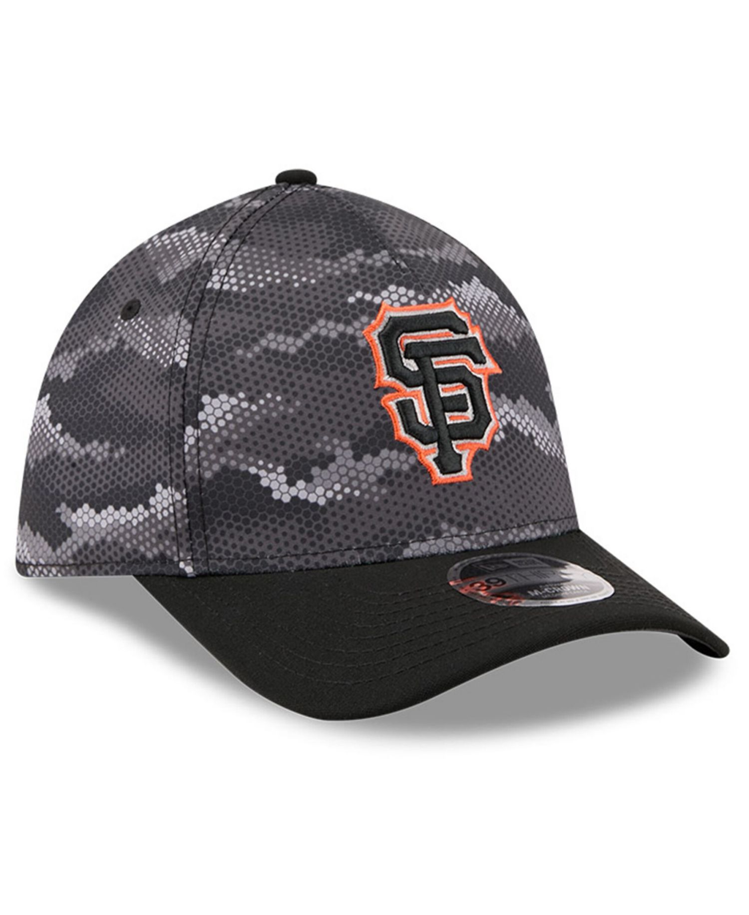 Men's Black San Francisco Giants Camo 39THIRTY A-Frame Flex Hat