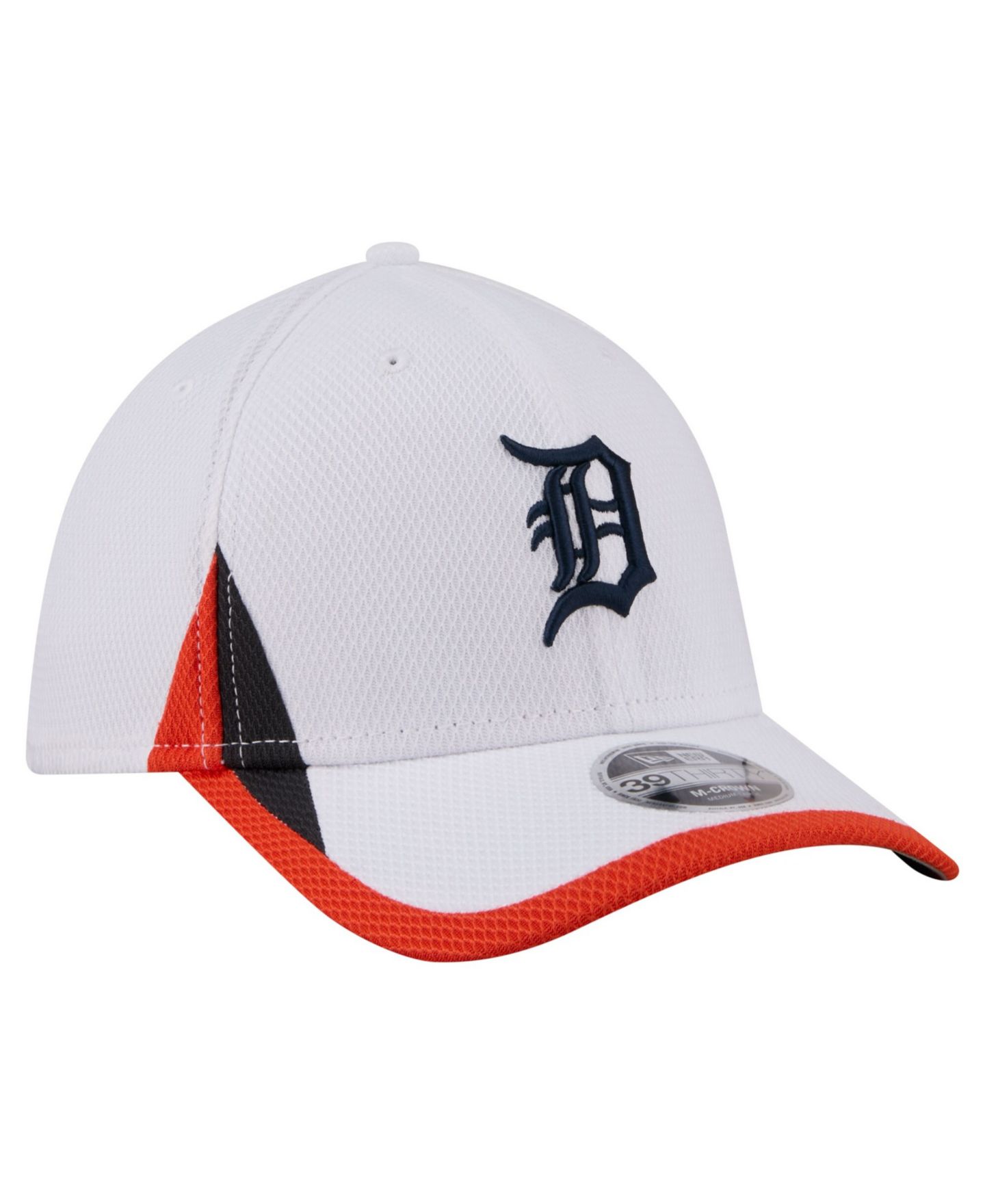 Мужская кепка New Era White Detroit Tigers Cut n Sew 39THIRTY Flex Hat — фото 3