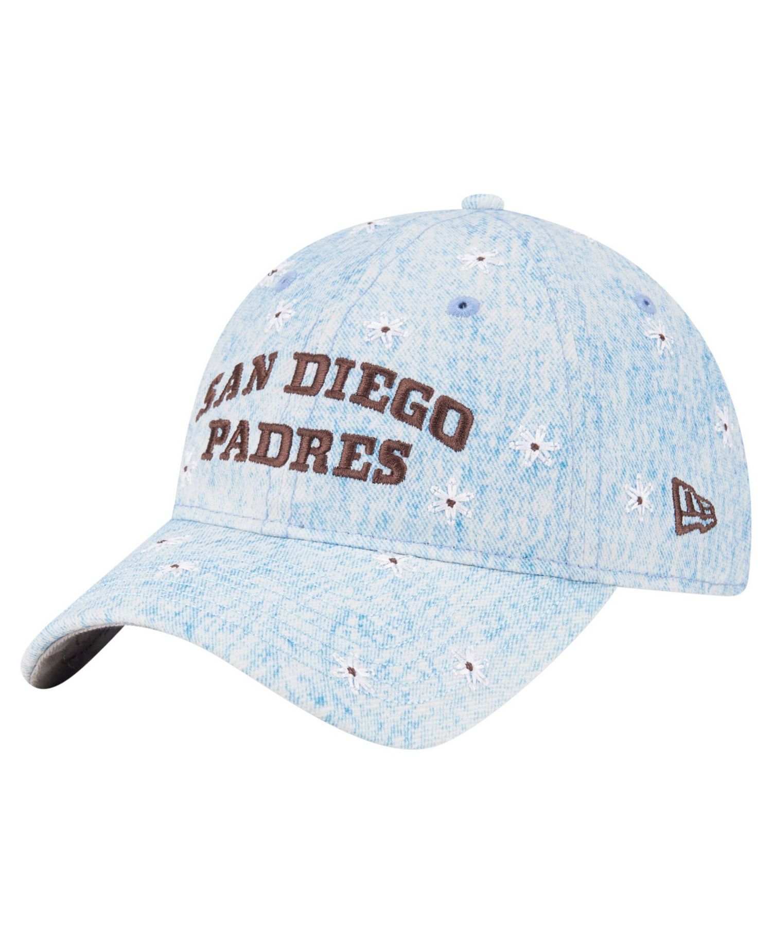 Women's Light Blue San Diego Padres Daisy All Over 9TWENTY Adjustable Hat