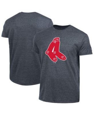 Men's Navy Boston Red Sox Cooperstown Logo Tri-Blend T-Shirt