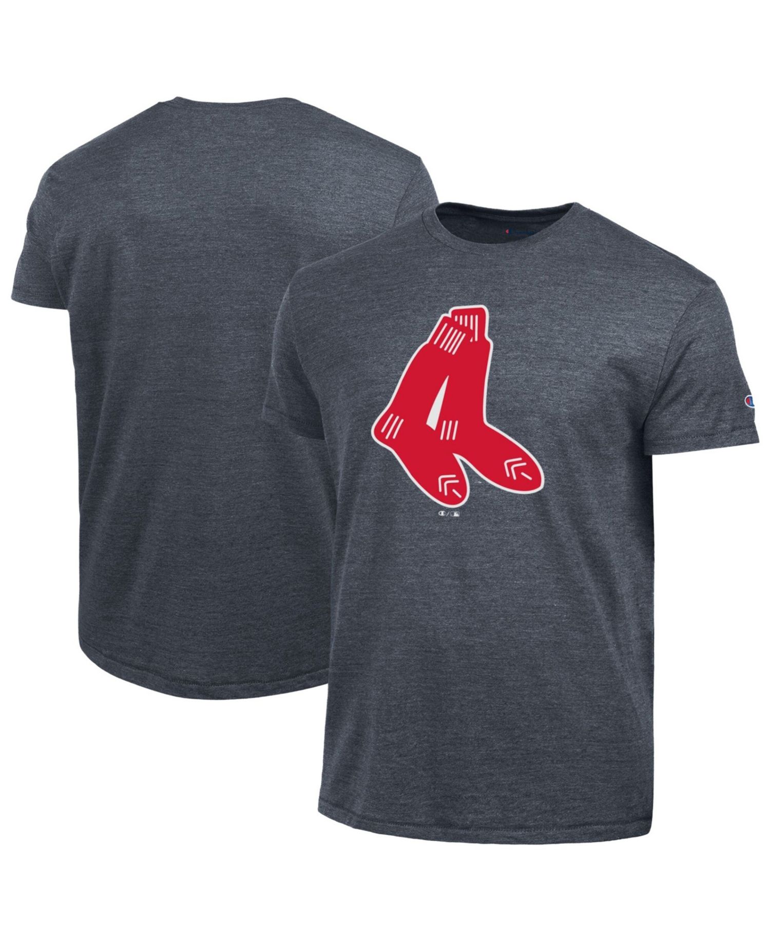Men's Navy Boston Red Sox Cooperstown Logo Tri-Blend T-Shirt