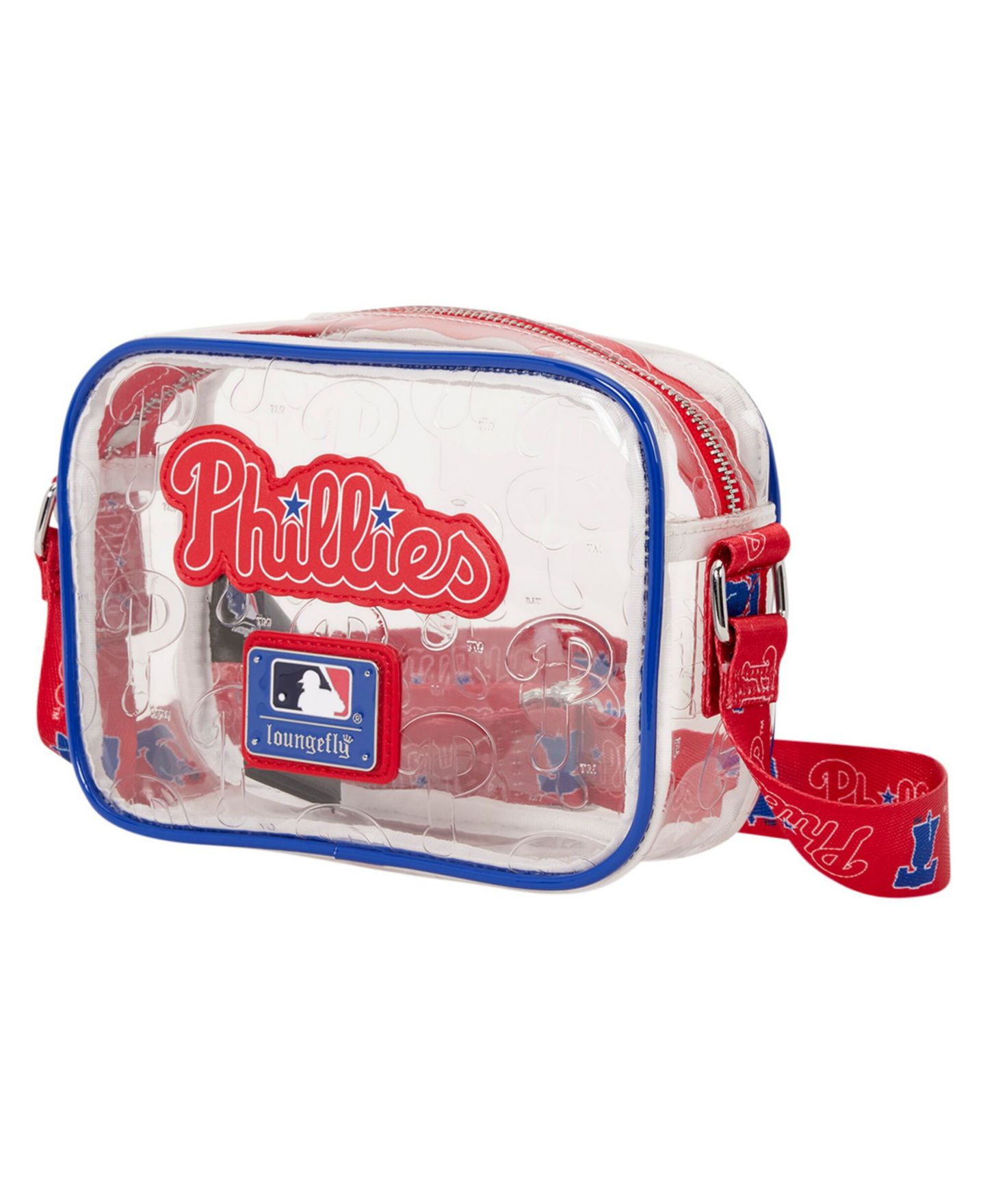 Женская сумка Loungefly Philadelphia Phillies Clear All Over Logo Crossbody — фото 2