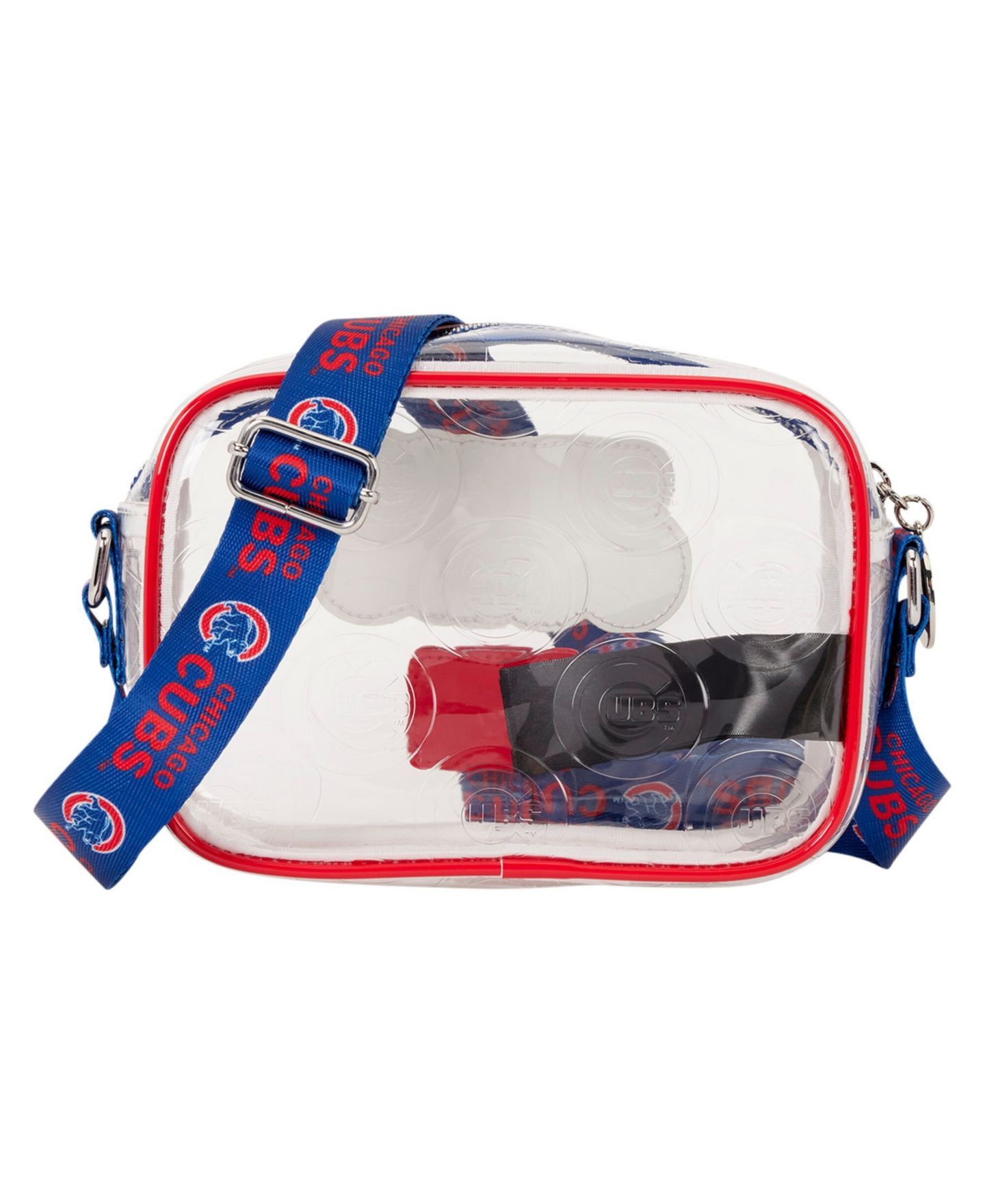 Женская сумка Loungefly Chicago Cubs Clear All Over Logo Crossbody — фото 3