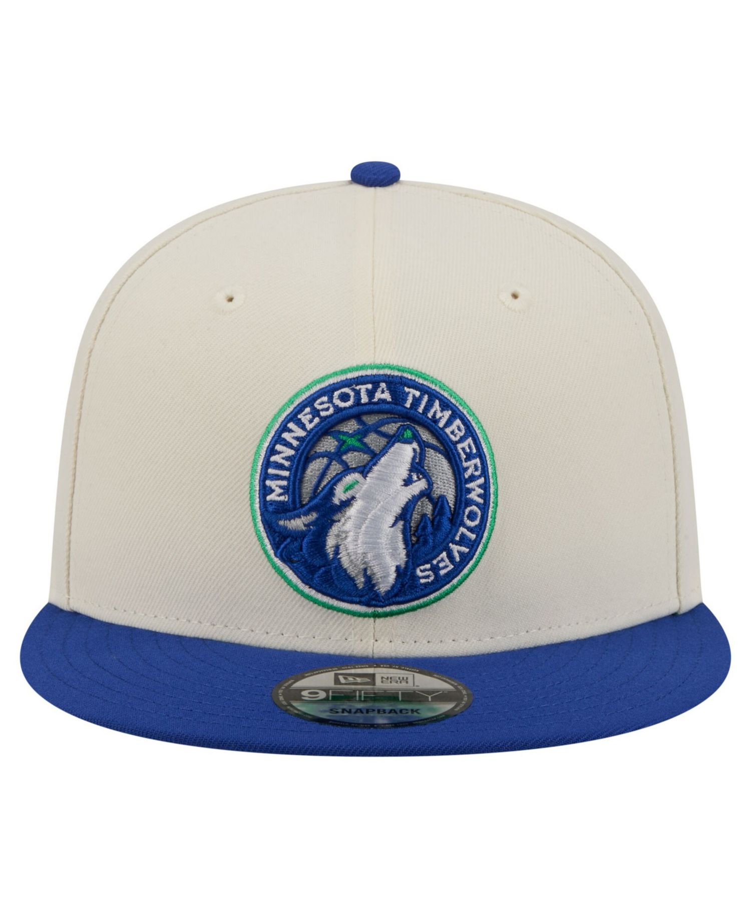 Men's White/Blue Minnesota Timberwolves 9FIFTY Snapback Hat