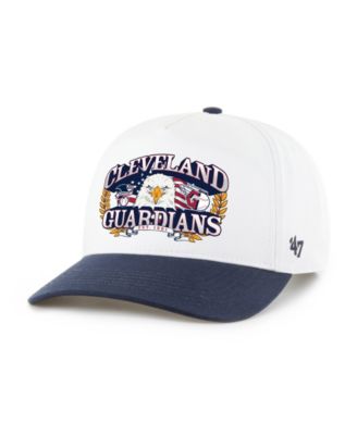 Men's White/Navy Cleveland Guardians Americana Eagle Hitch Adjustable Hat