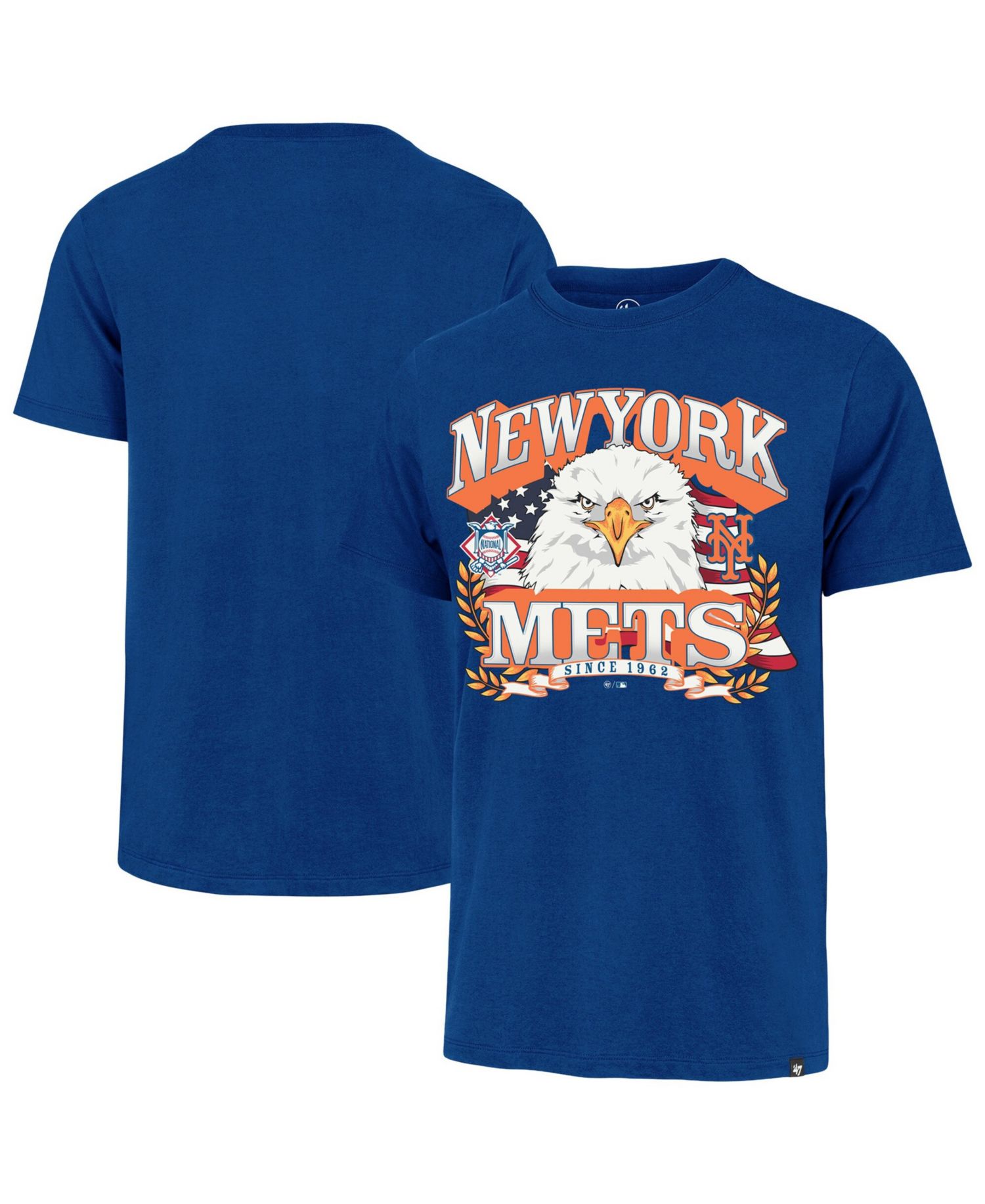 Men's Royal New York Mets Americana Eagle T-Shirt