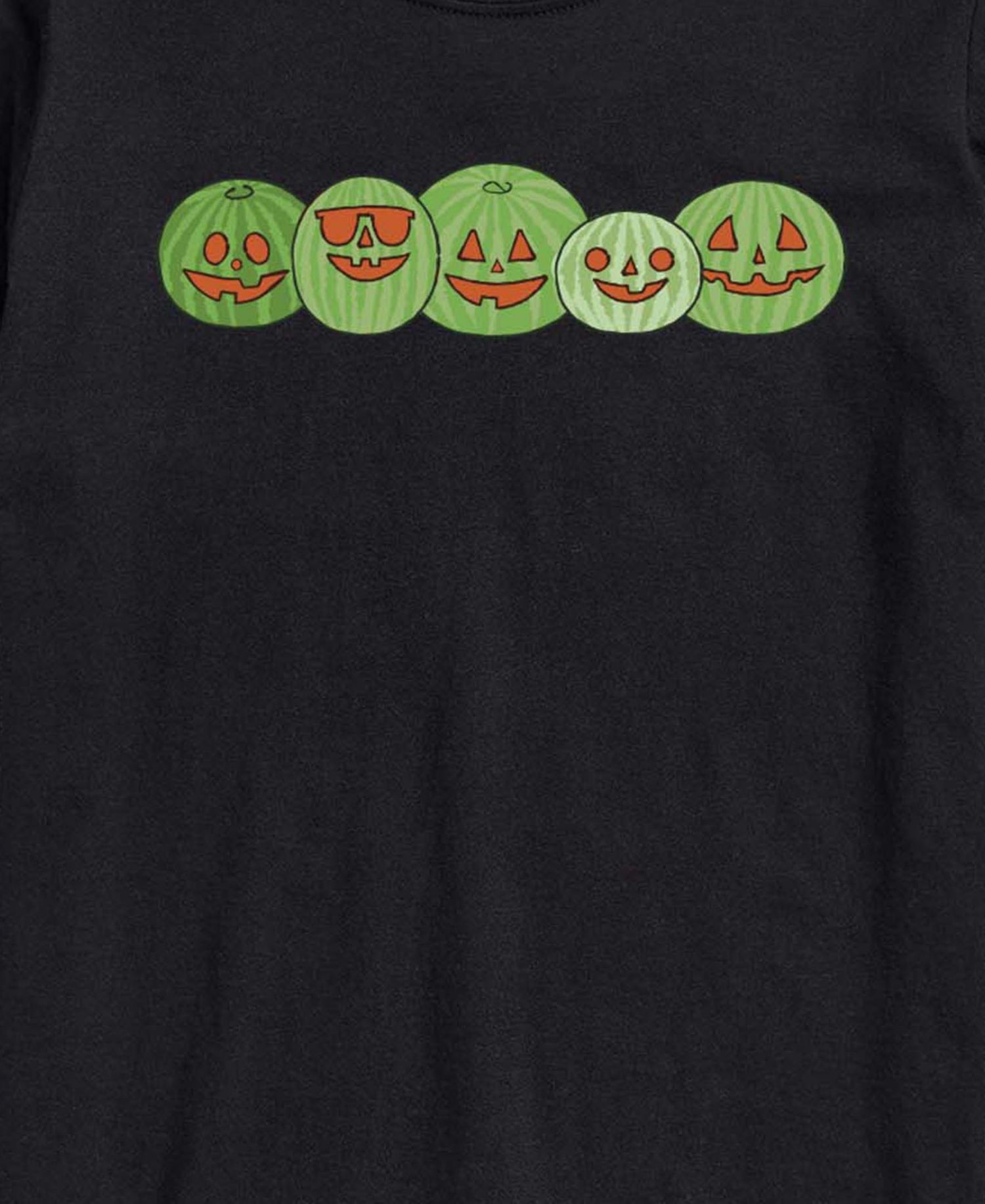 Men's Instant Message Watermelon Jackolantern Faces Graphic T-Shirt