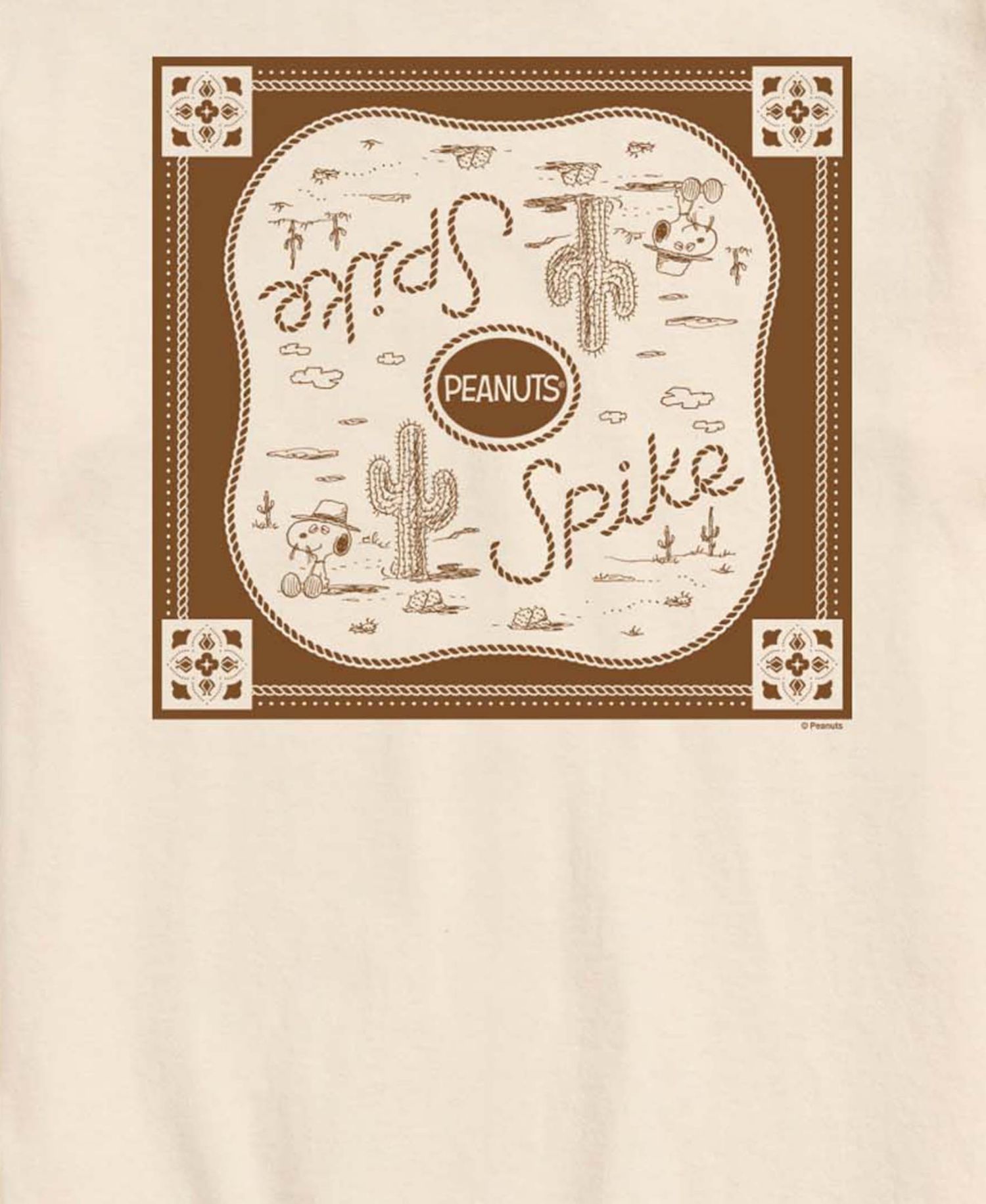 Men's Peanuts Spike Western Graphic T-Shirt