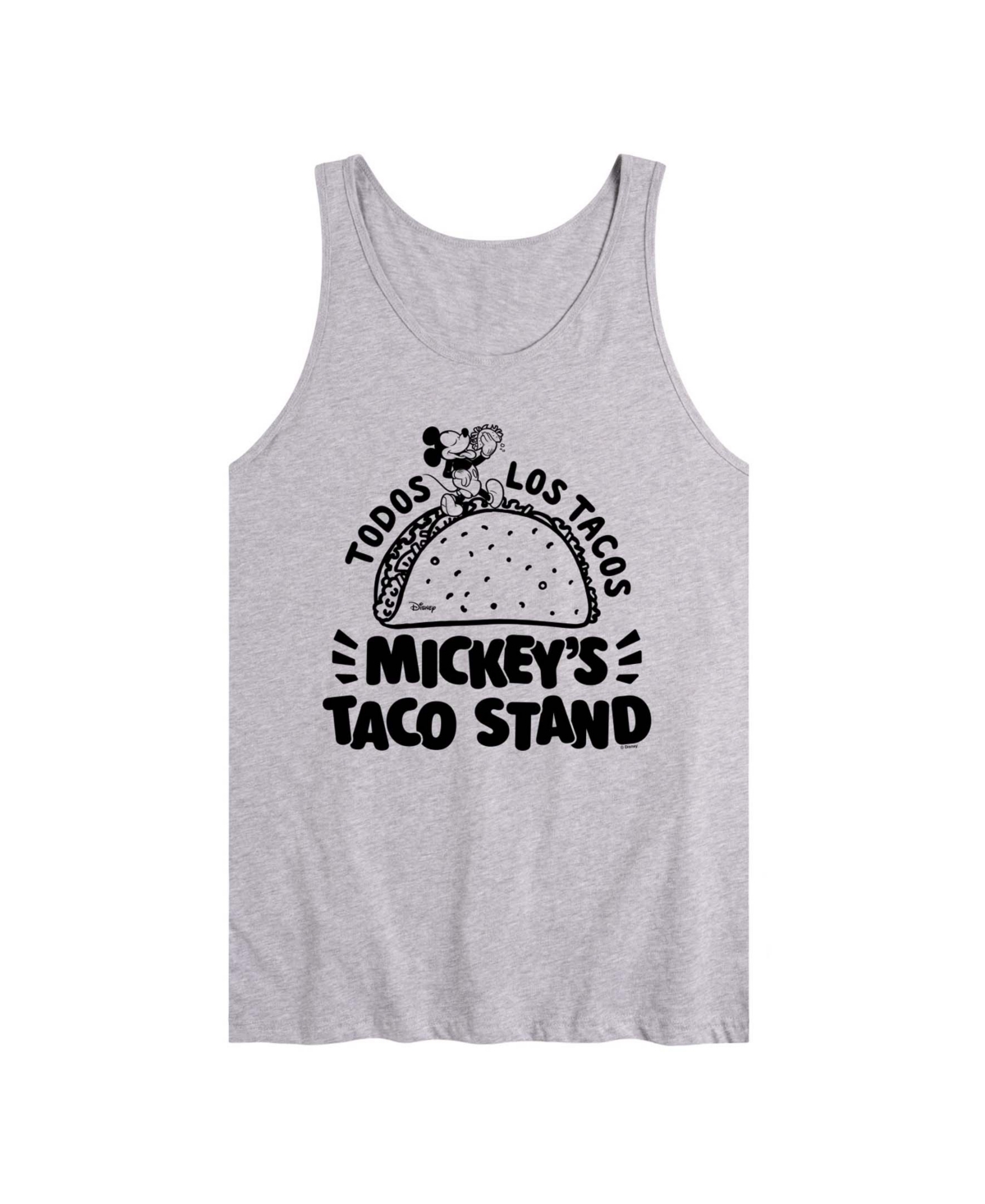 Airwaves Men's Disney Mickeys Taco Stand Graphic Tank In Athletic Heather